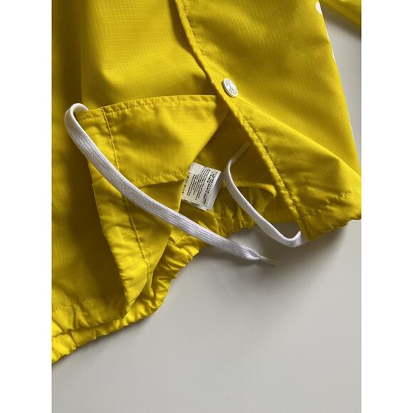 Versace Men's Button Down Yellow Raincoat Jacket S (46 Euro) A85203 IT NWT $1150 - Picture 7 of 11